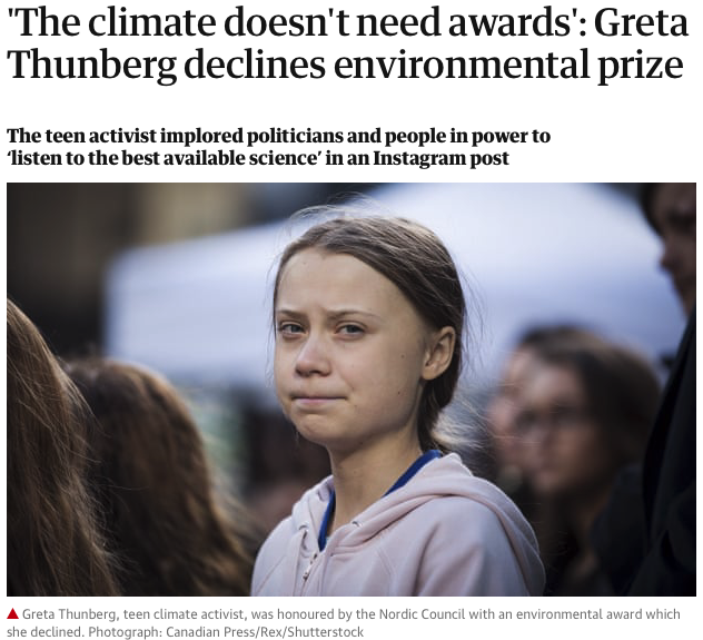 オピニオン 環境活動家 16歳のグレタ トゥーンベリ Greta Thunberg 変化をもたらすために未熟すぎるなんてことはない No One Is Too Small To Make A Difference K2 Partners眞原郁哉 証券ifaのための海外投資ブログ